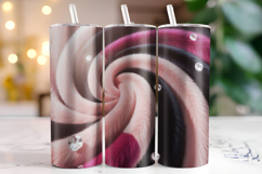 Spiral Fur Tumbler Wrap | Sublimation | Tumblers Product Image 1