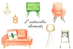 Bohemian Interior, Watercolor Home Decor Set Product Image 6