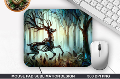 Deer Mouse Pad, Halloween Mouse Pad PNG Design , Halloween Product Image 1