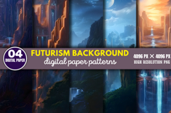 Futurism Background Digital Paper PNG Product Image 1