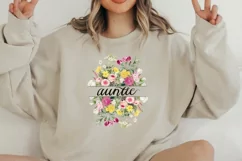 Floral Bouquet | Sublimation Design | Auntie Png Product Image 5