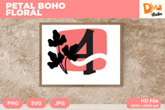 Petal Boho Floral Monogram Product Image 1