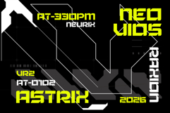 Astrix Futuristic Display Typeface Product Image 6