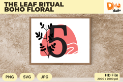 The Leaf Ritual Boho Floral Monogram Product Image 1