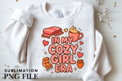 In my cozy girl era png design for T-shirts Product Image 3
