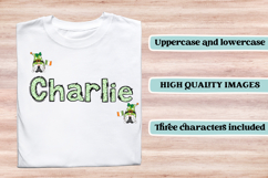 St patrick alphabet png clipart, st patrick letters doodle Product Image 6