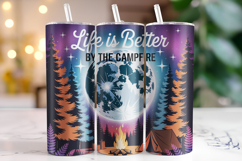Life is better by the campfire Tumbler Wrap | Sublimation Product Image 1