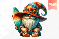 Summer Gnome Sublimation - Clipart PNG Product Image 1
