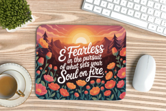 Inspirational Quotes Mouse Pad, Motivational PNG Sublimation Product Image 1