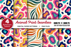 Bright Animal Print Seamless Pattern PNG Product Image 1