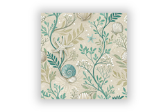 Coastal Toile Digital Paper Pack, Vintage Floral Toile Product Image 6