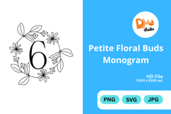 Petite Floral Buds Monogram Product Image 1