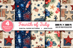 Fourth Of July Stars And Stripes JPG Product Image 1