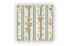 Paris Floral Digital Paper Pack, Elegant French Seamless Product Image 6