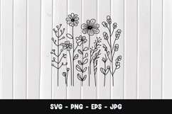 Wildflower Field SVG PNG Product Image 1
