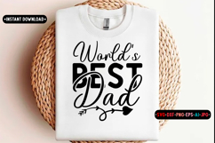 Worlds best dad Quotes Svg Design, Dad SVG Product Image 1