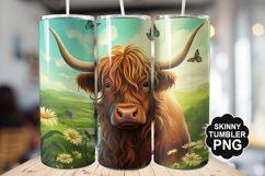 St Patrick&#039;s Highland Cow Tumbler - Highland Cow Tumbler Product Image 1