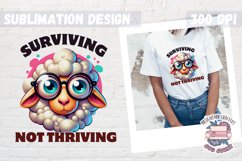 Funny Sarcasm Sublimation design PNG Quote Animal Product Image 1