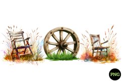 Watercolor Grass Clipart , Watercolor Clipart Product Image 1