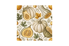 Heirloom Harvest Table Digital Paper, Seamless Pattern Product Image 6