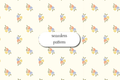 Pastel Mini Floral Seamless Pattern for Fabric Design Product Image 1
