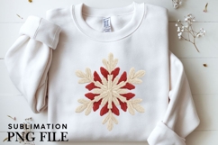 Christmas snowflake png design for T-shirts Product Image 3
