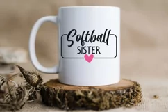 Softball sister svg, softball shirt svg, softball svg Product Image 5