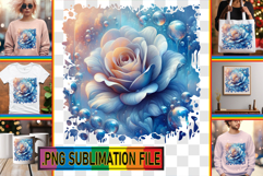 Unique TOTE BAG Magic PNG, 3D Flower Product Image 1