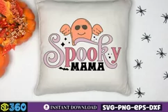 Spooky mama SVG, Halloween Sign SVG, Halloween SVG Product Image 2