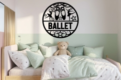 Ballet Shoes Name Sign Svg Laser Cut Product Image 2