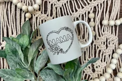 Heart SVG Mama | Mothers Day SVG | Floral Heart SVG Product Image 3