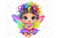 Rainbow Unicorn and Fairy Clipart Cute Fantasy PNG Product Image 2