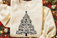 First Christmas As Mom And Dad Svg, Christmas family Svg. Product Image 2