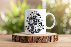 Surviving Fatherhood One Beer At A Time Svg, Skeleton Svg. Product Image 7