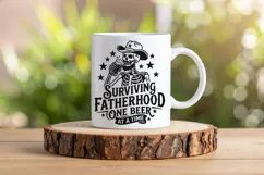 Surviving Fatherhood One Beer At A Time Svg, Skeleton Svg. Product Image 7