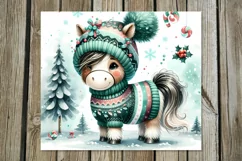 Christmas Horse | 4 funny Skinny tumbler sublimation PLUS2 Product Image 2