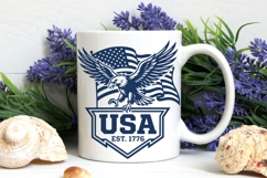 USA Est. 1776 Eagle Svg, USA Anniversary Svg, USA Eagle Svg. Product Image 7