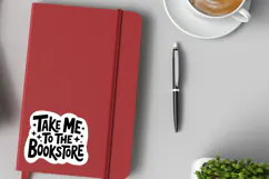 Take Me To The Bookstore PNG and SVG 10 Colors/Variations Product Image 7