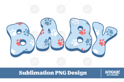 American Baby 4th of July USA Cat Dog Paw DTF Sublimation Product Image 1