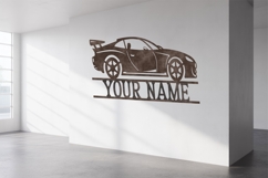 Race Car Monogram SVG | Car Laser Cut | Kids Room Wall Decor Product Image 6
