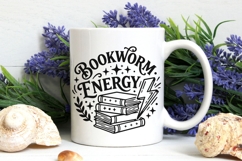 Bookworm Energy Svg, Book Lover Svg, Book Club Svg. Product Image 7