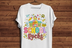 School Rocks PNG, Back to School PNG, Teacher Shirt Design Product Image 3