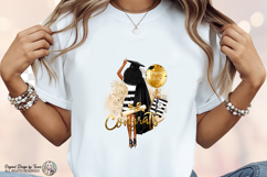 Black Girl Graduation PNG Congrats Grad Glam Design Art Product Image 3