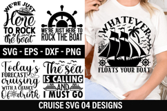 Cruise SVG Design - Today s forecast cruising with a chance Product Image 1