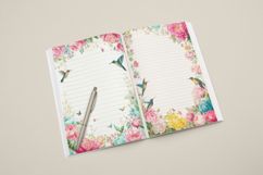 Botanical Hummingbird Junk Journal Page Bundle Product Image 6