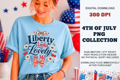 Liberty Looks Lovely on Me PNG | Patriotic DTF Product Image 6