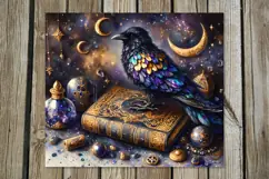 Mystic crow | 4 Skinny tumbler sublimation designs Product Image 2