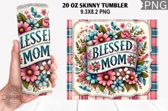 Blessed MOM Tumbler Sublimation - Mother&#039;s Day Tumbler Product Image 1