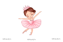 Little Ballerina Girl Clipart Set Product Image 6