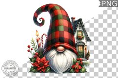 Christmas Gnome Sublimation - Clipart PNG Design Product Image 1